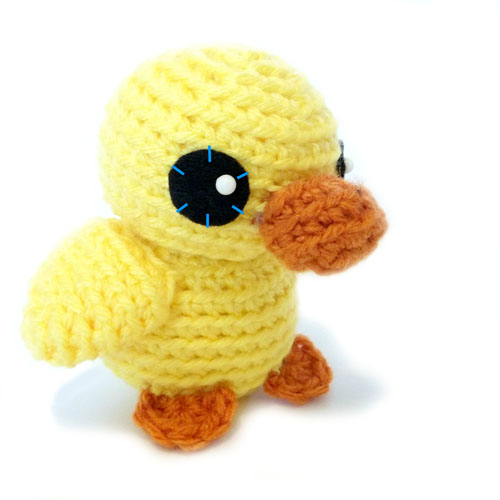 How to add felt eyes to crocheted animals FreshStitches