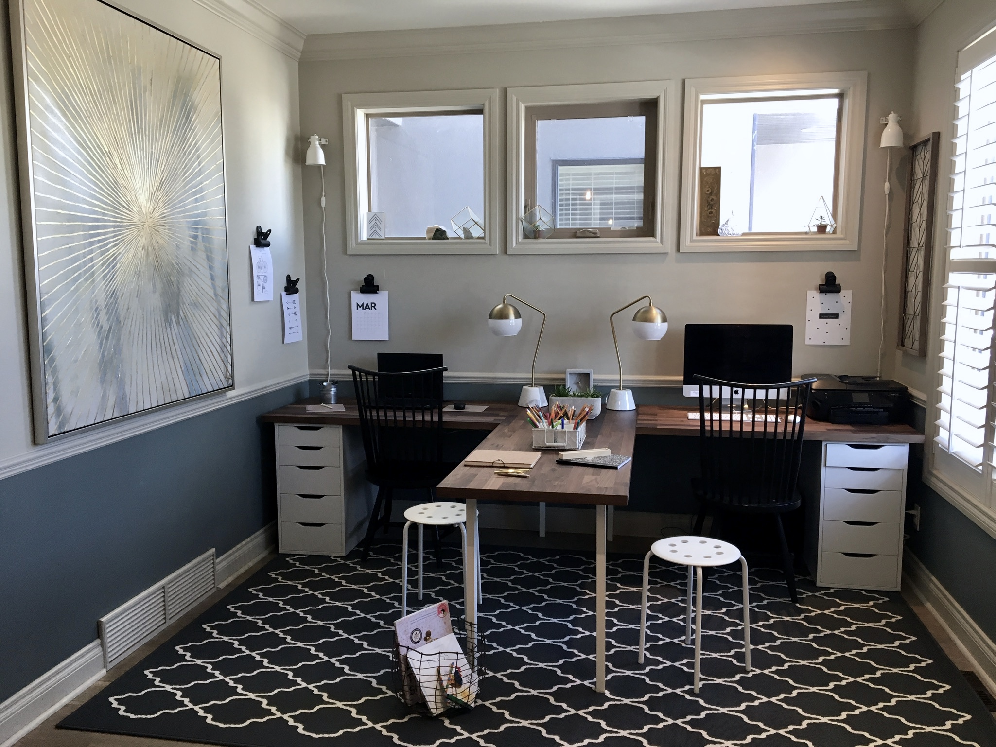 Family Home Office Freya Home Interior Design + Real Estate Staging