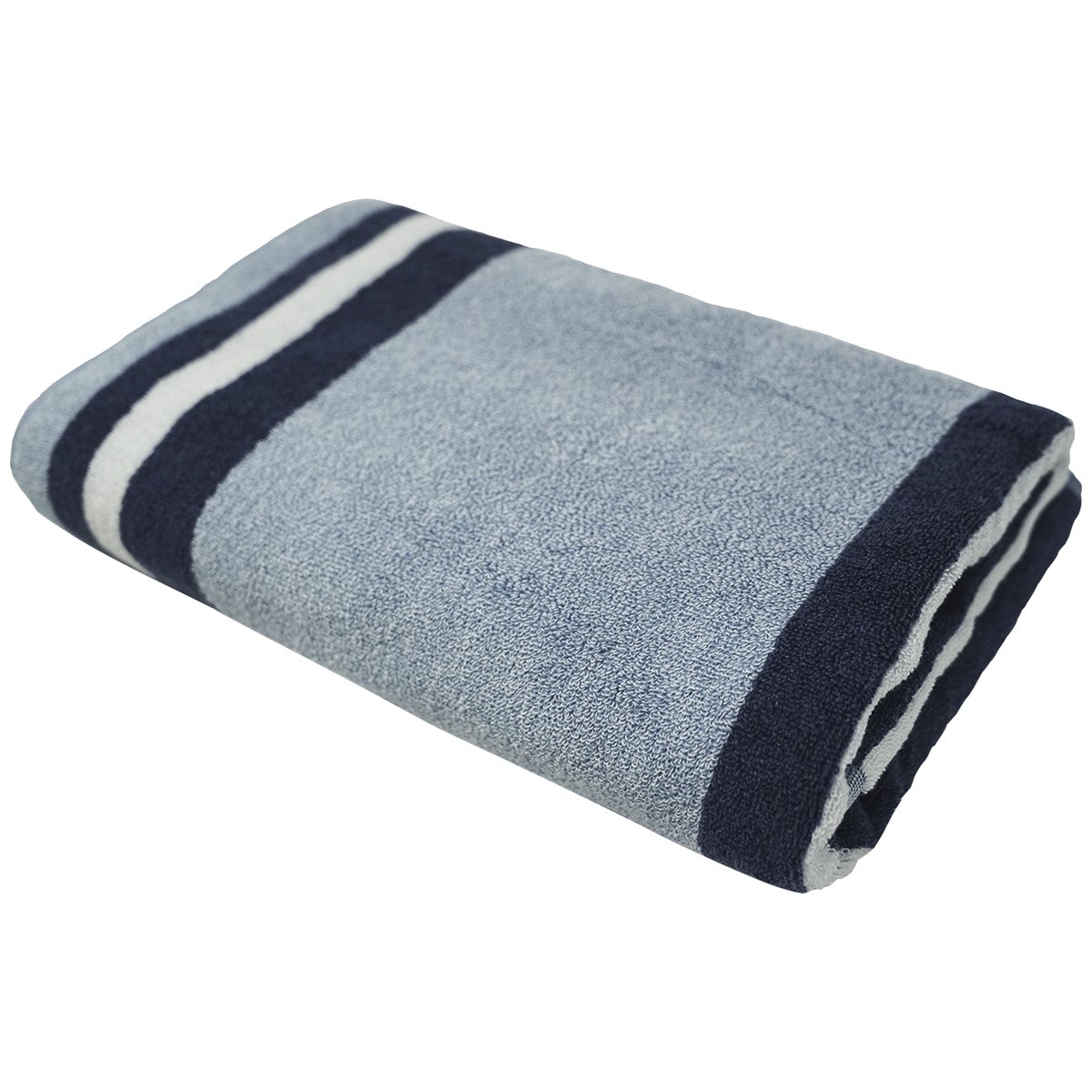 Trident Tru Melange Bath Towel Navy