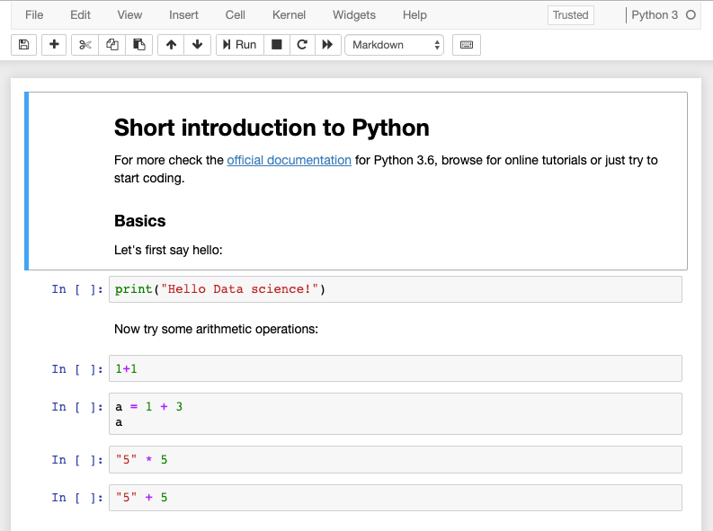 Chapter 1 Python programming language Introduction to