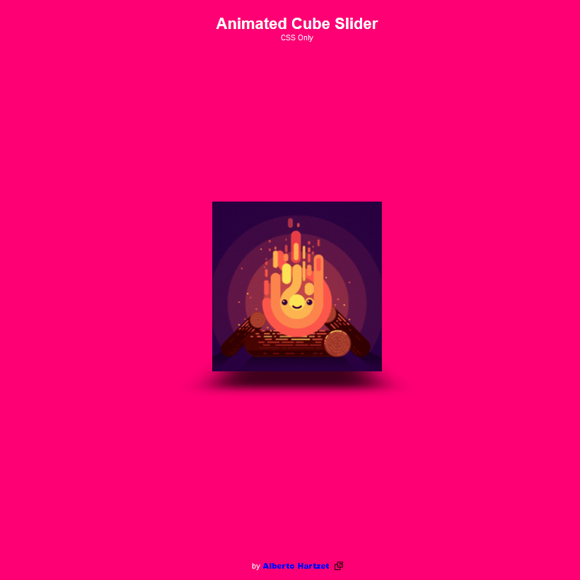 Pure CSS Animated Cube Slider Coding Fribly
