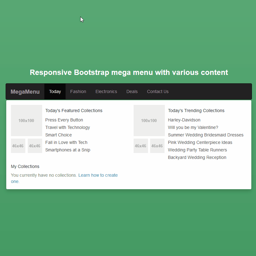 Responsive Bootstrap Mega Menu Coding Fribly