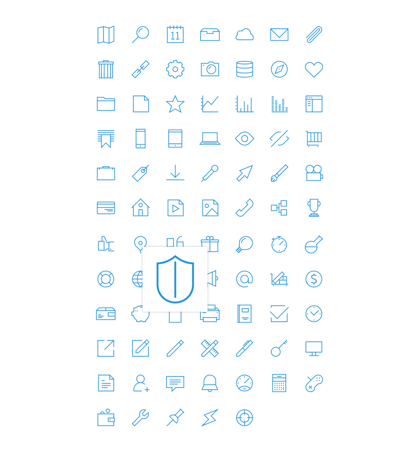 UXPin Free Vector Icon Set - Icons - Fribly