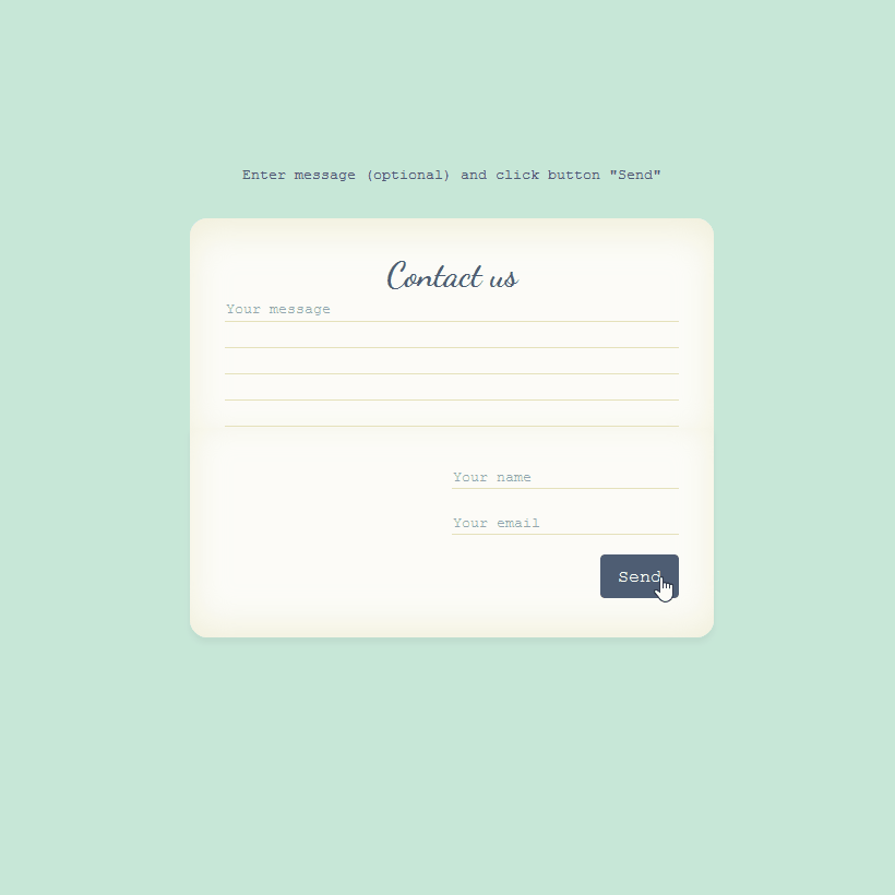 Contact Us Form with Animation Coding Fribly