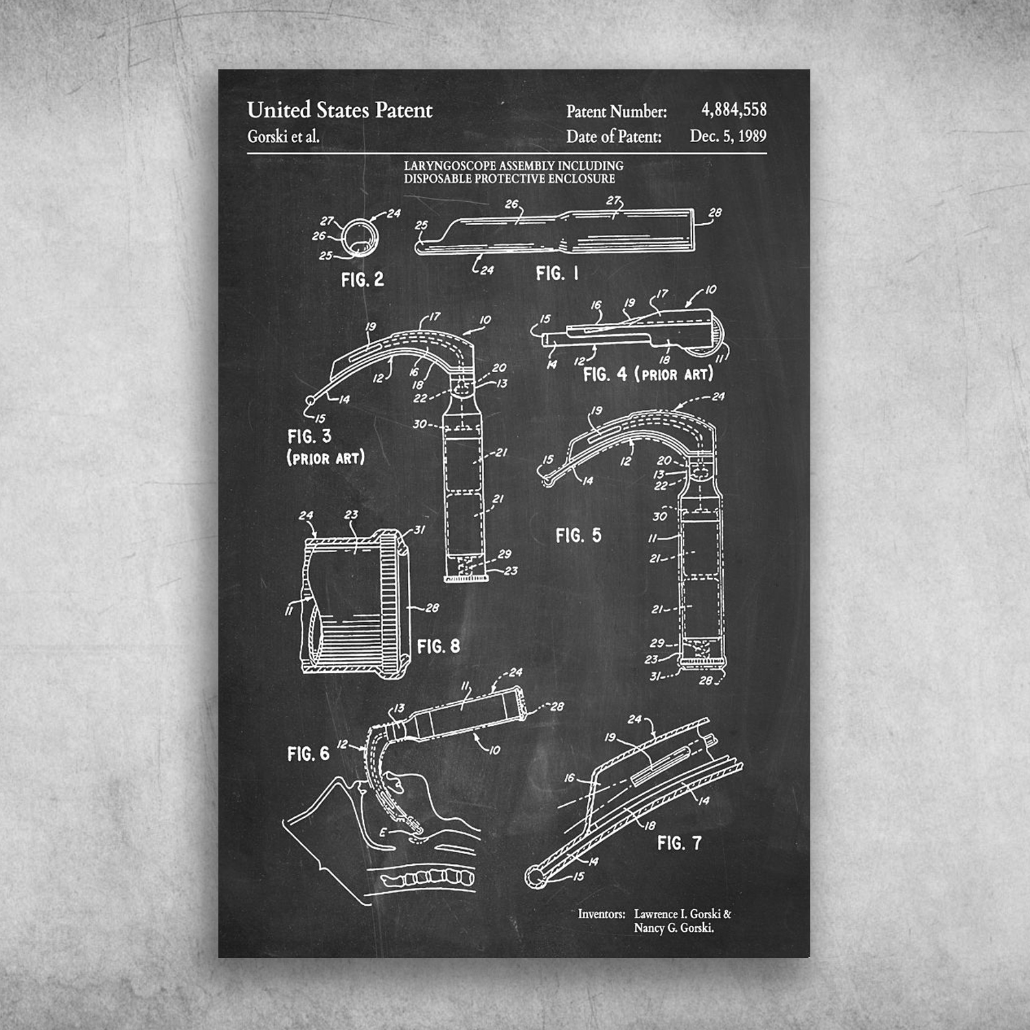 Laryngoscope Assembly Including Disposable Protective Enclosure