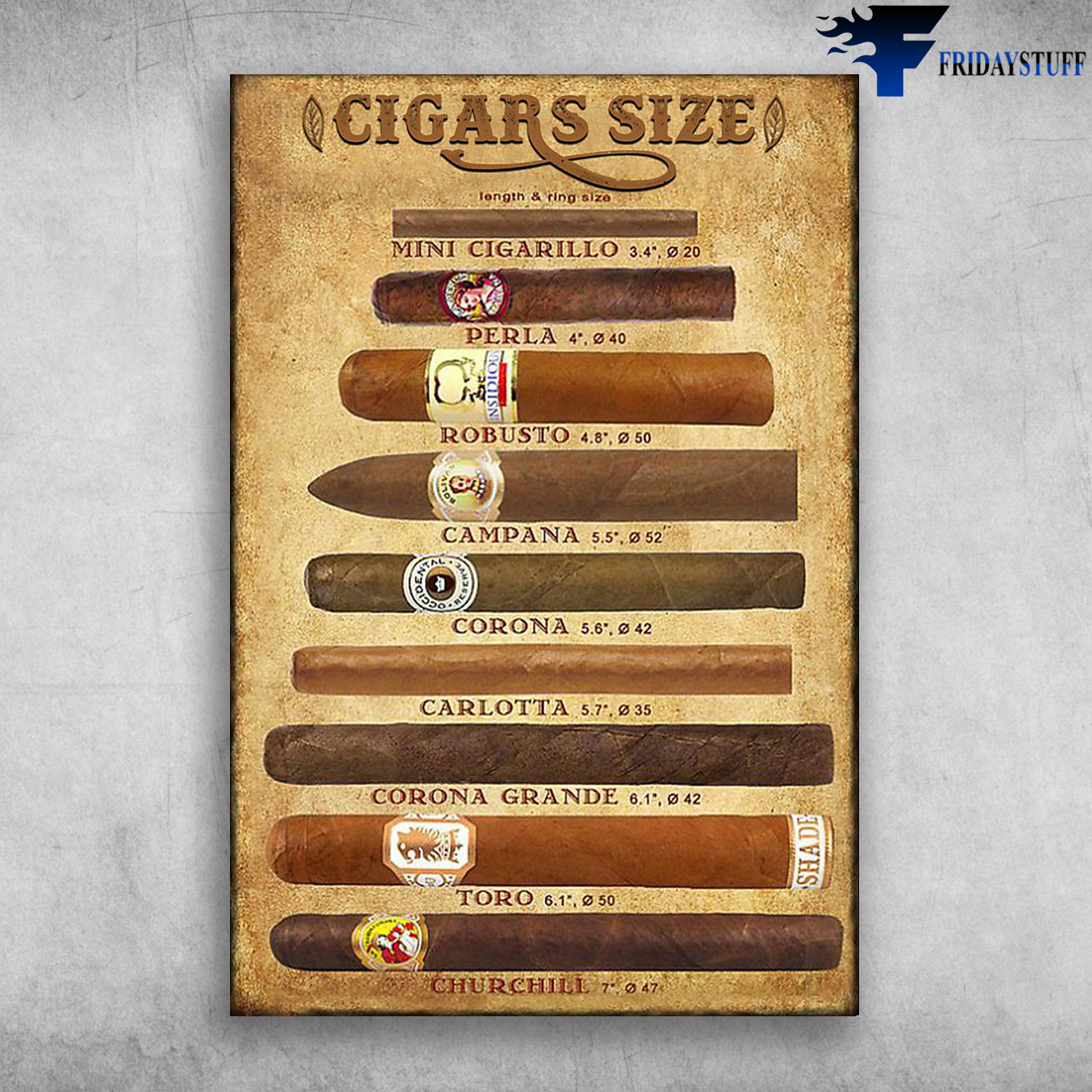Cigar Ring Size