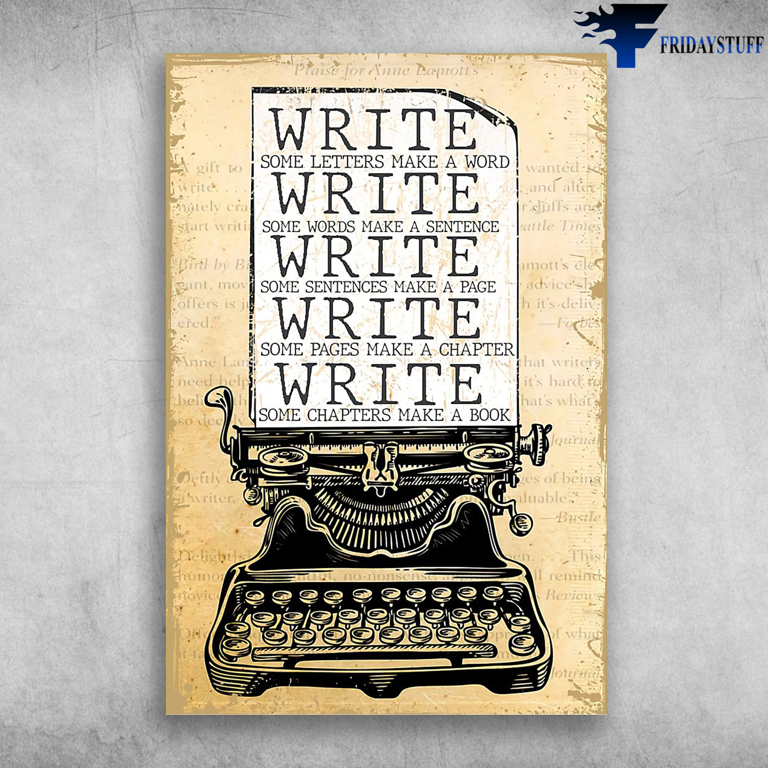 The Typewriter Write Some Letters Make A Word, Write Some Words Make