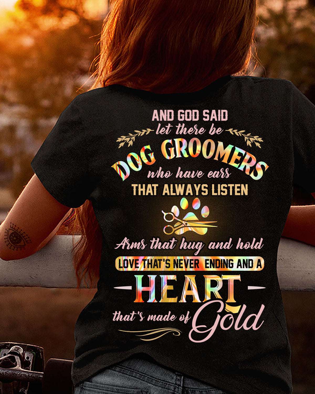 And god said let there be dog groomers who have ears that always listen Shirt, Hoodie