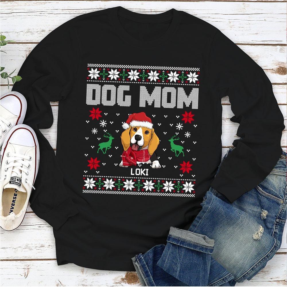 Santa Cute Puppy Dog Christmas Ugly Sweater Dog Mom Shirt, Hoodie, Sweatshirt FridayStuff