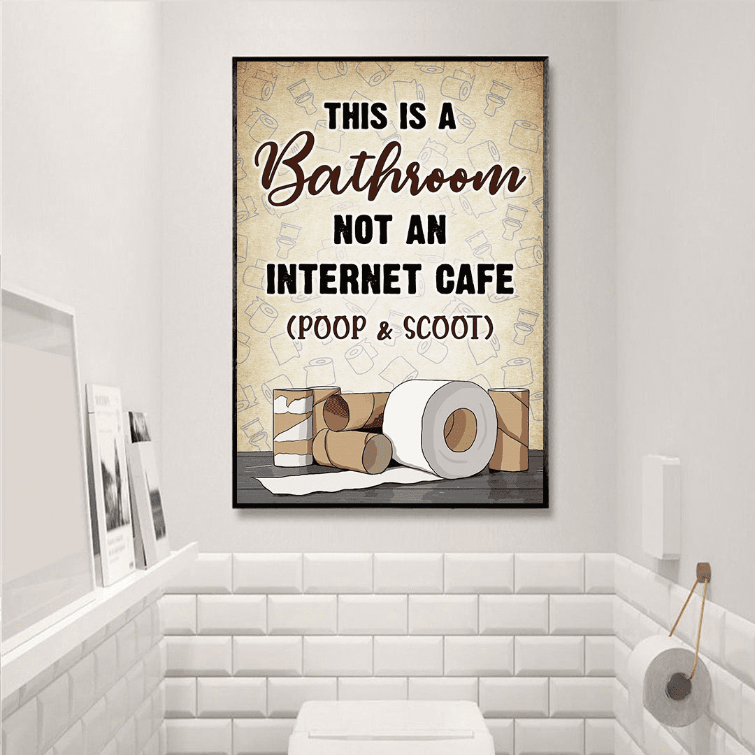 This is a bathroom not an cafe poop and scoot toilet paper