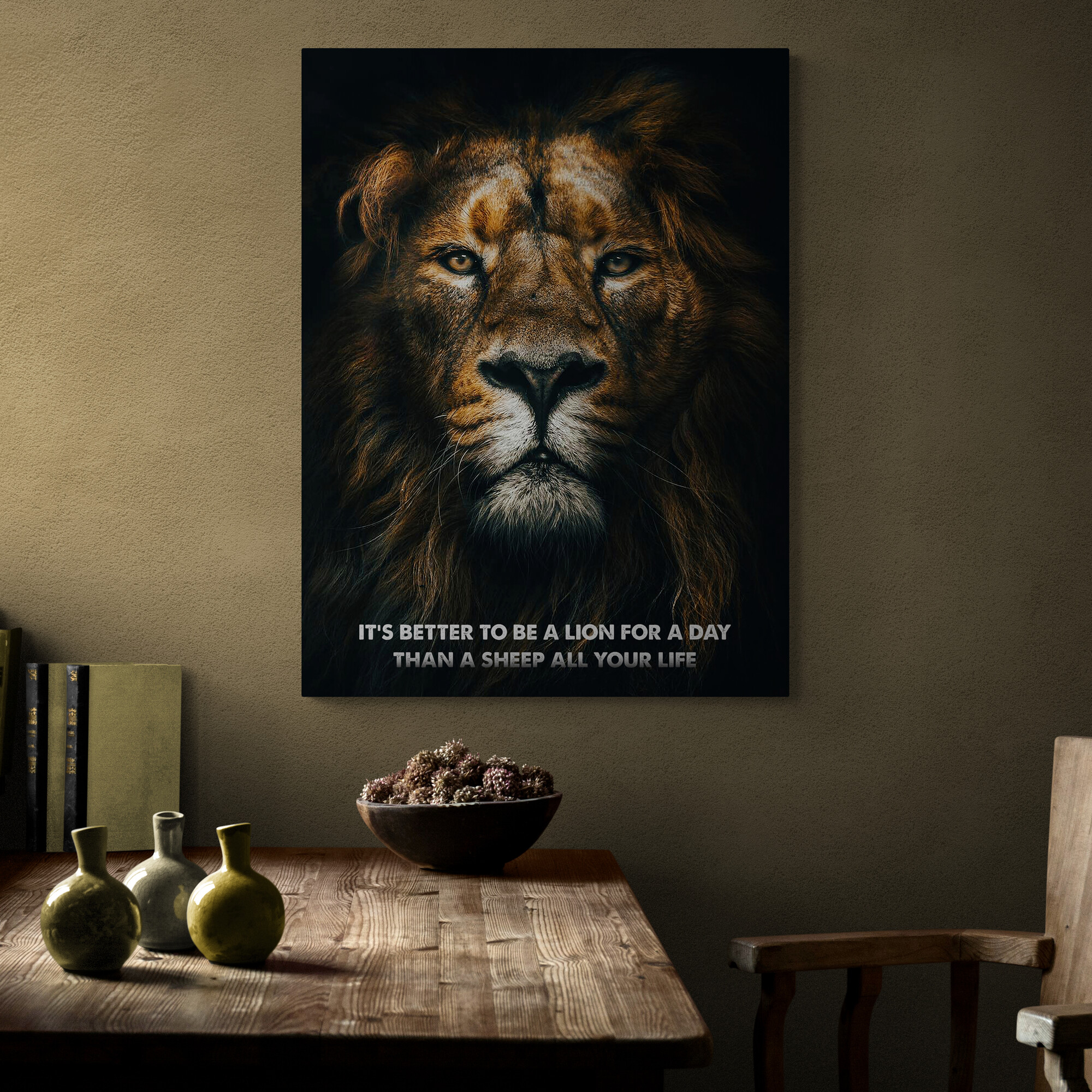 It's better to be a lion for a day than a sheep all your life lion of