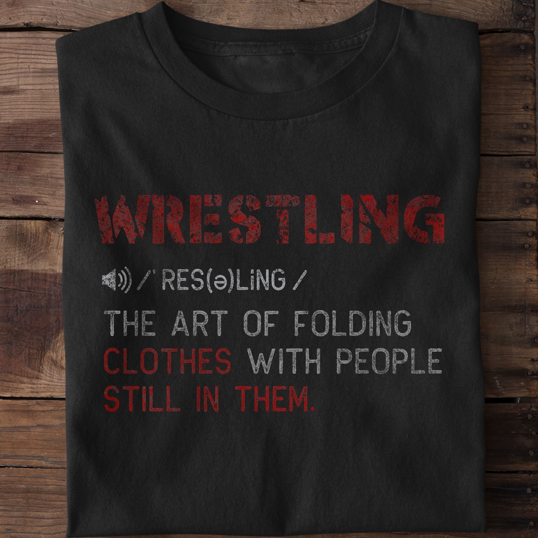 wrestling the art of folding clothes with people still in them