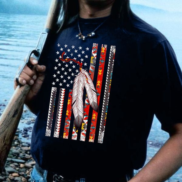 feather US flag Native American FridayStuff