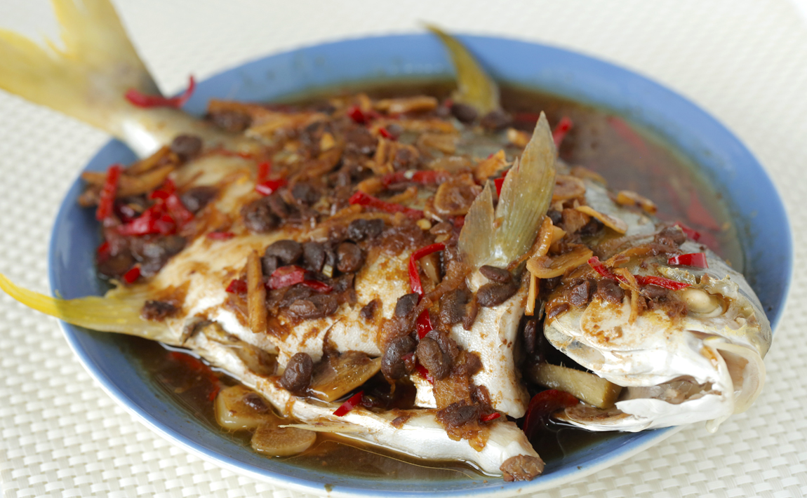 Steamed Fish with Taucu FriedChillies