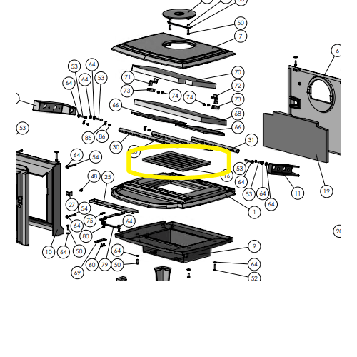 Morso Cast Iron Fire Grate 7110 (34711600) Friendly Fires