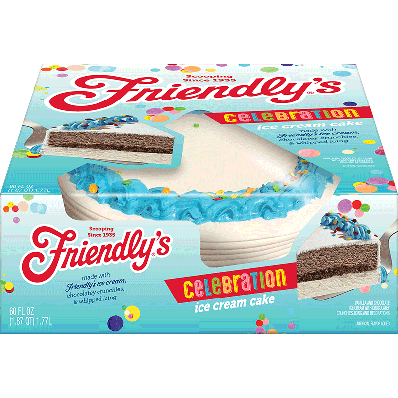Celebration Ice Cream Cake 60 oz. Friendly's®