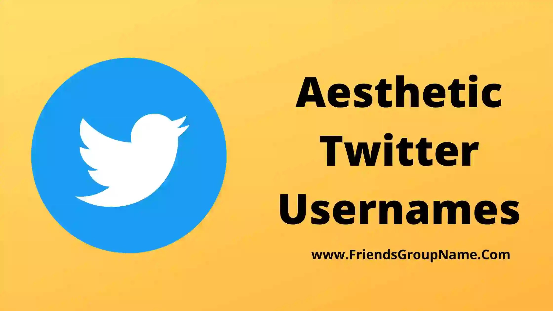 Aesthetic Twitter Usernames 2024