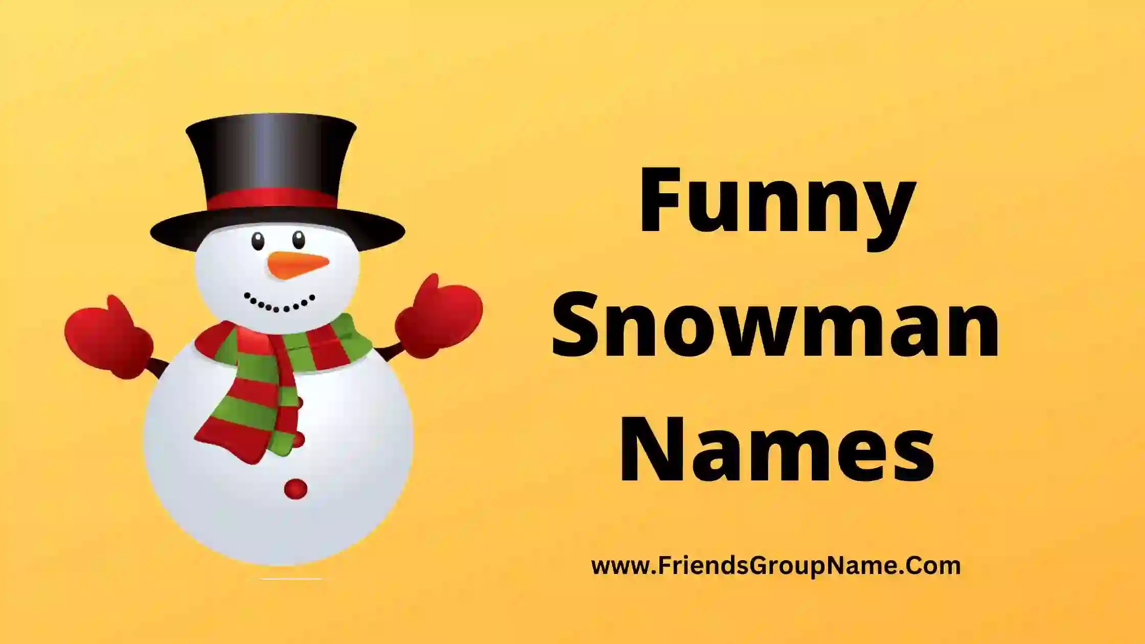 Funny Snowman Names【2024】Best, Good & Crazy Names For Snowman(05)