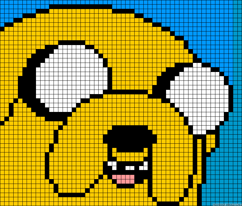 Jake The Dog Pixel Art Minecraft Template Pictures to Pin on Pinterest