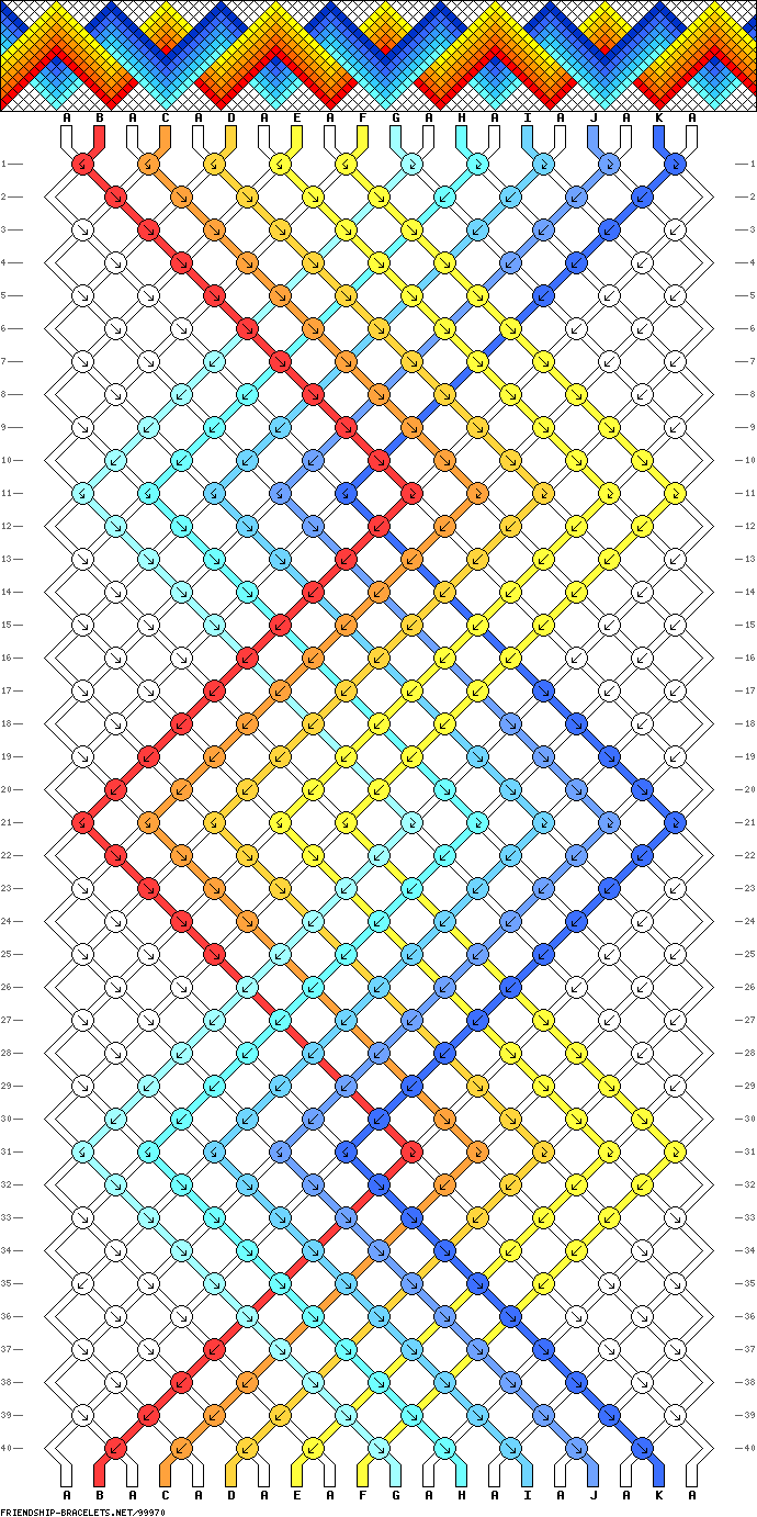 Printable Friendship Bracelet Wheel Patterns - Printable Templates