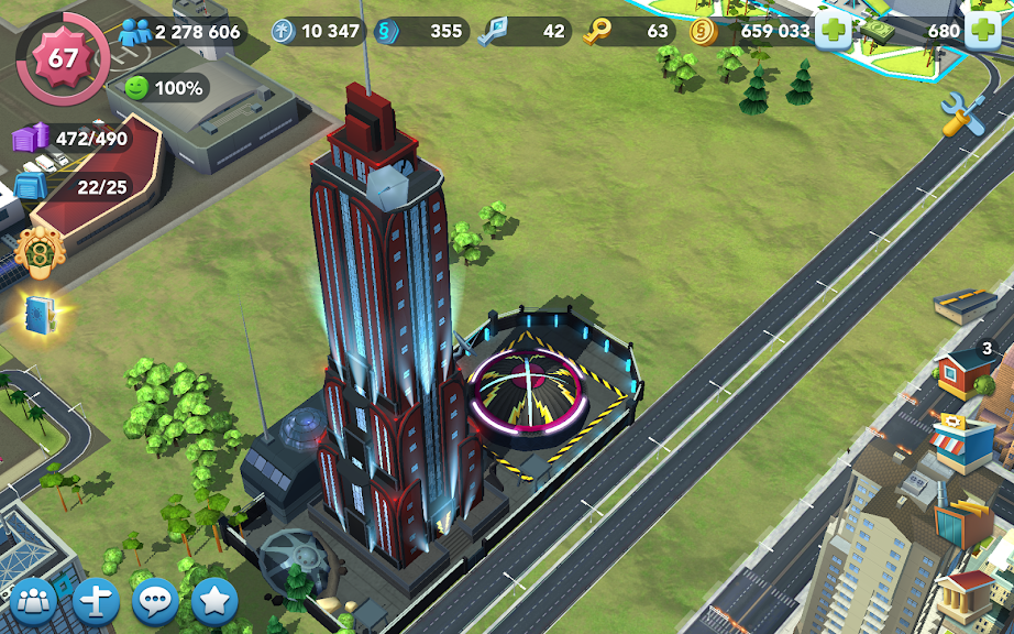 SimCity BuildIt Vu Tower Tips Friendslr Social Network