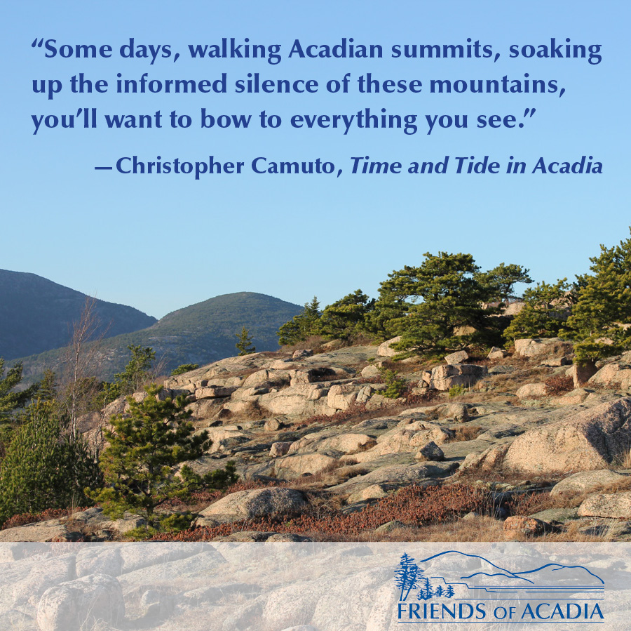 Friday Quote Christopher Camuto Friends of Acadia