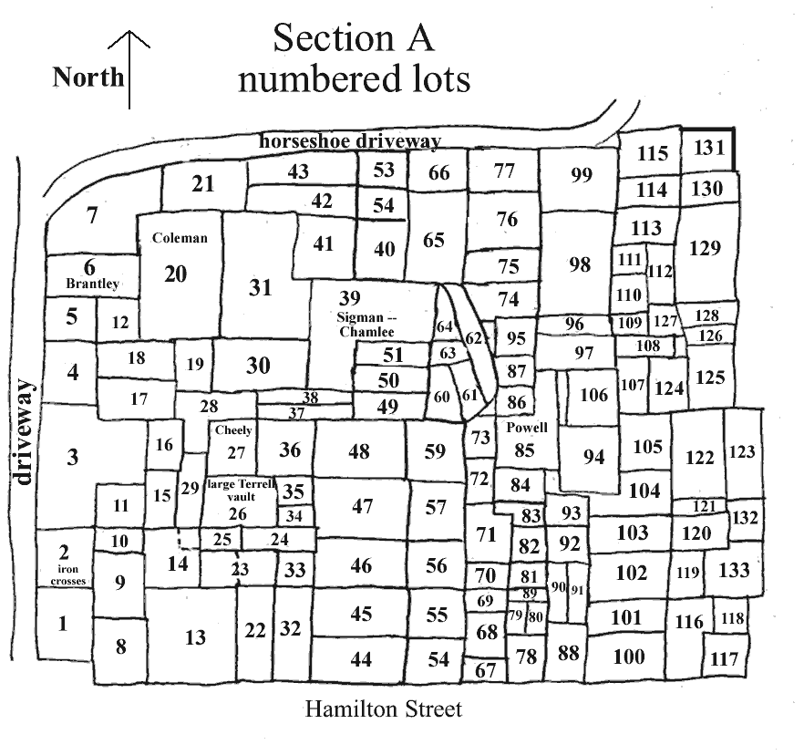 Sparta Cemetery Map