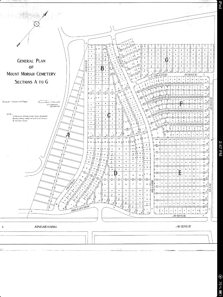 Maps Friends of Mount Moriah Cemetery