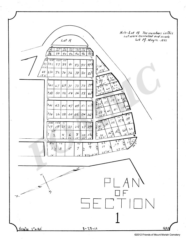 Maps Friends of Mount Moriah Cemetery