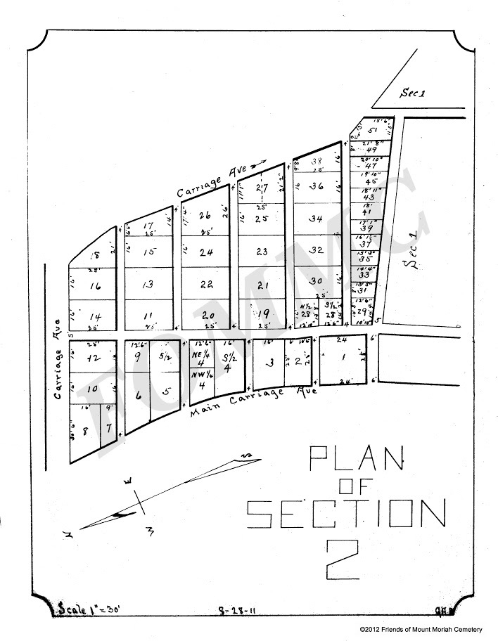 Maps Friends of Mount Moriah Cemetery