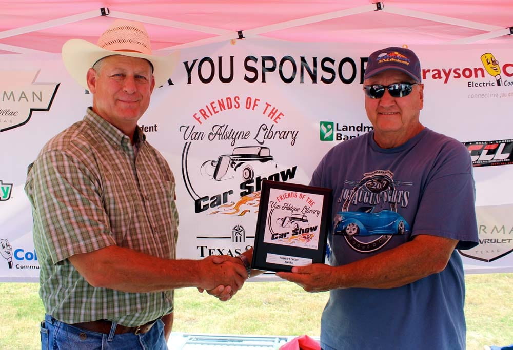 Friends of the Van Alstyne Library Car Show Support Friends of Van