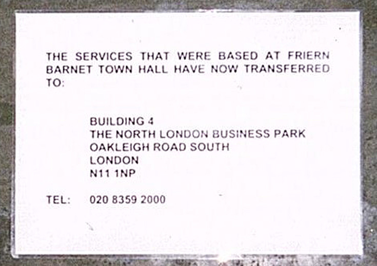 Friern Photo Archive Friern Town Hall