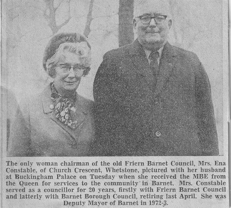 Friern and Finchley Photo Archive Ena Constable