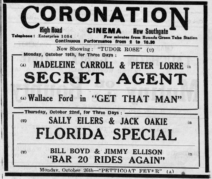 Friern Photo Archive Coronation Cinema, New Southgate