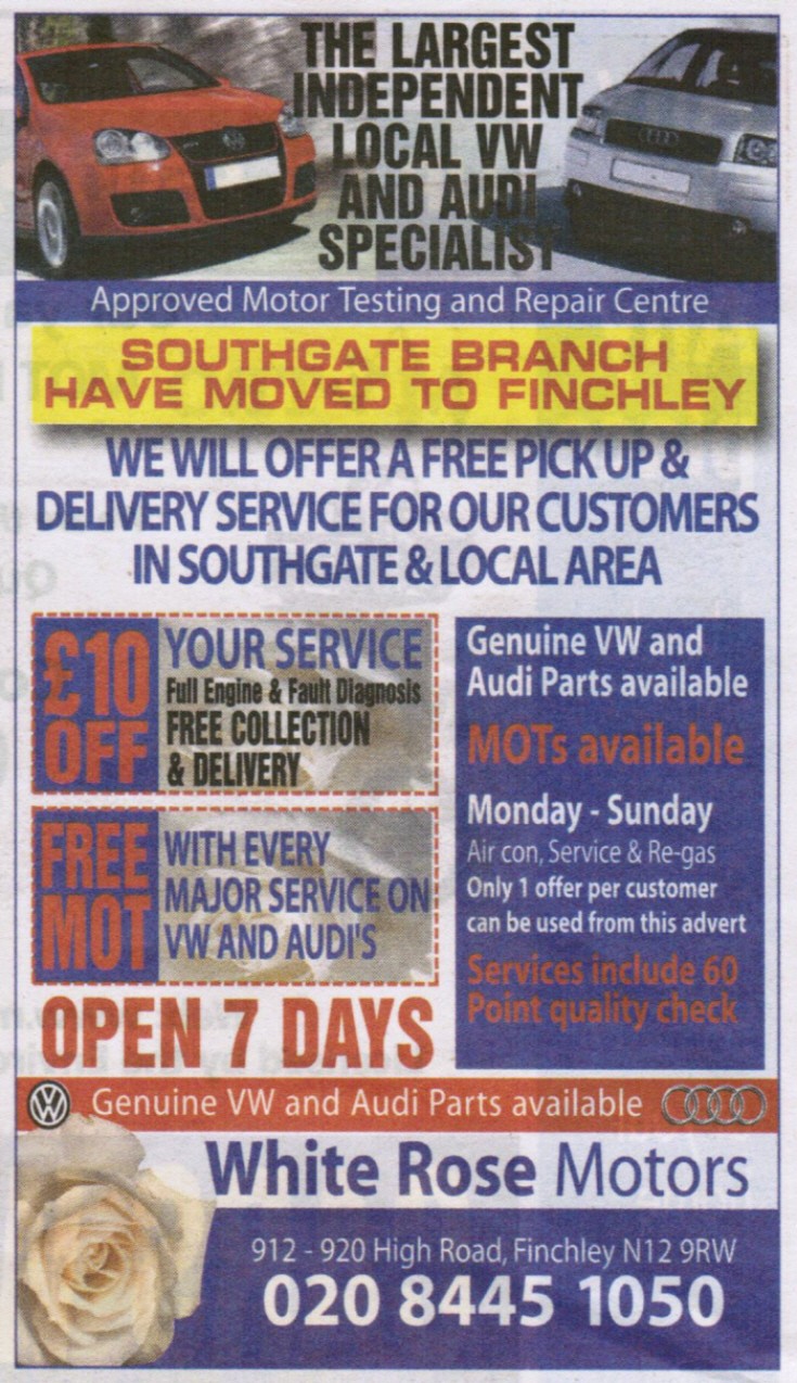 Friern and Finchley Photo Archive White Rose Motors