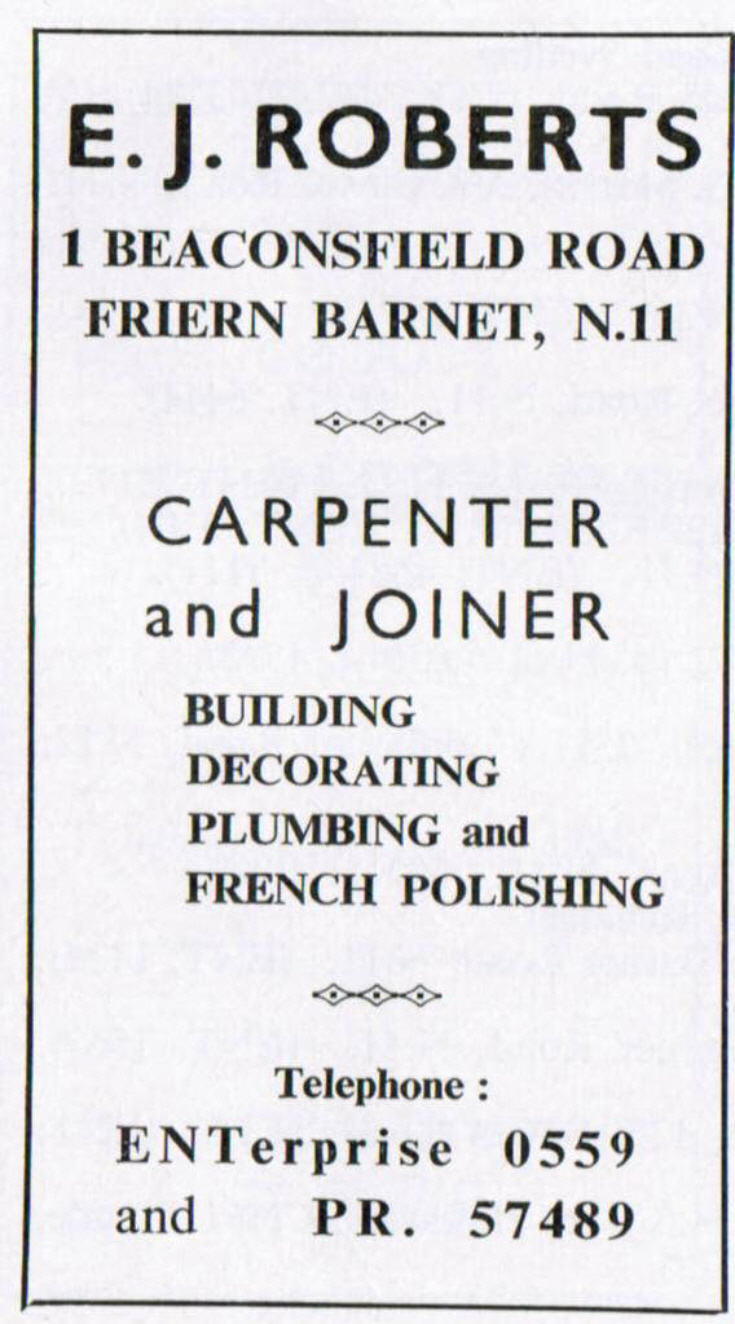 Friern Photo Archive E J Roberts