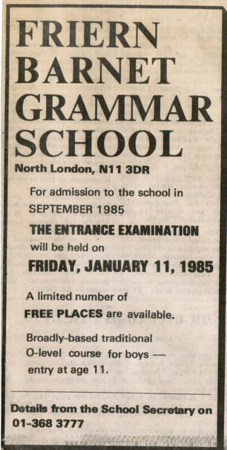 Friern Photo Archive Friern Grammar School