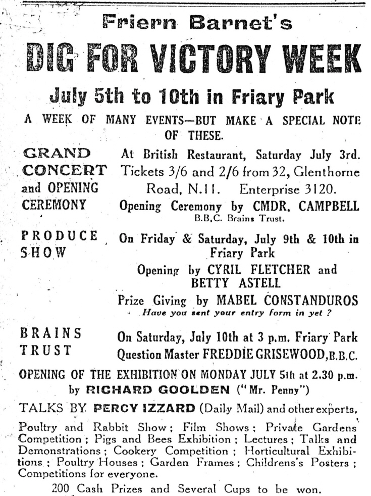 Friern Photo Archive Friary Park