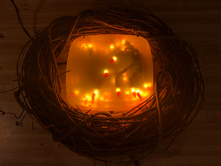 Easy Fake Fire Prop Tutorial for Halloween Fright At Home