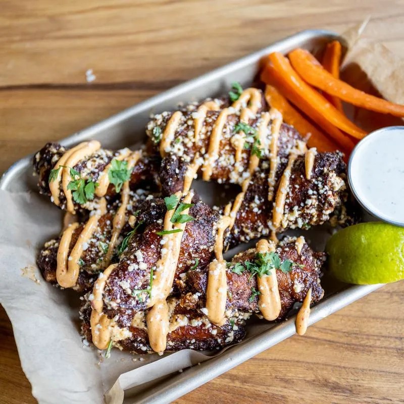 Elote "Street Corn" Wings Frisco Restaurant