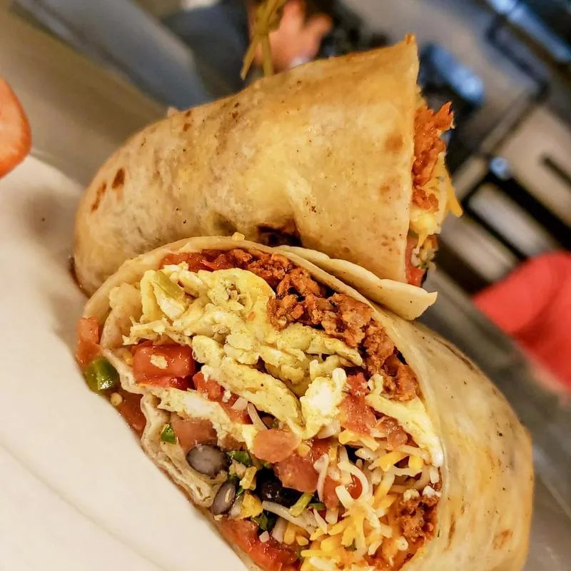 Old School Breakfast Burrito Frisco Restaurant