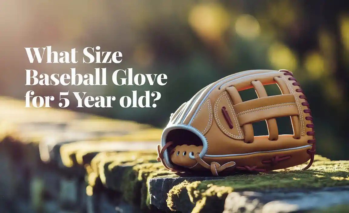 What Size Baseball Glove For 5 Year Old