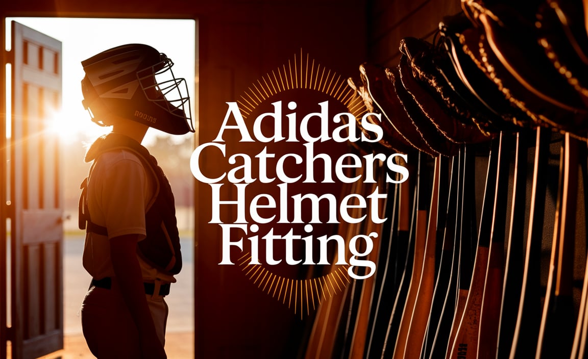 Adidas Catchers Helmet Fitting