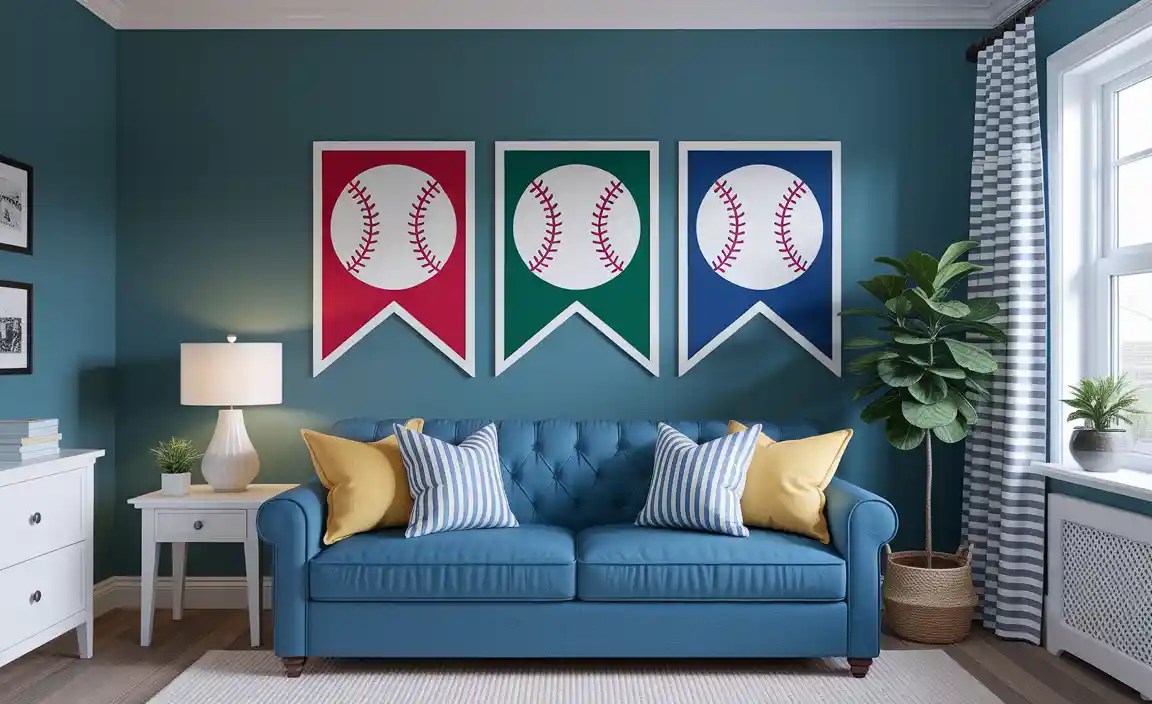Baseball Flags for Room