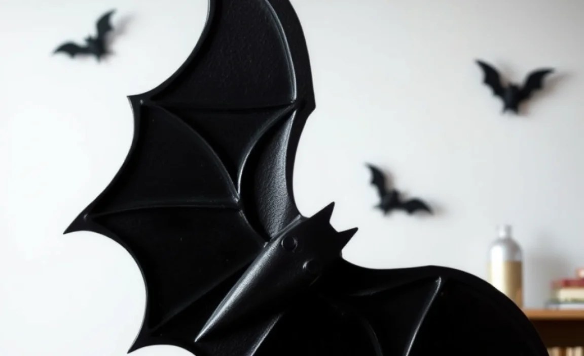 DIY Bat Wall Decor Ideas