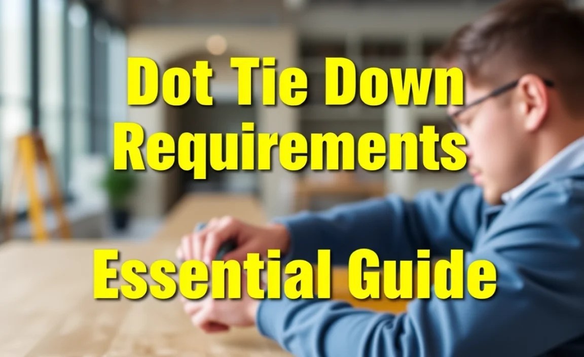 Dot Tie Down Requirements: Essential Guide