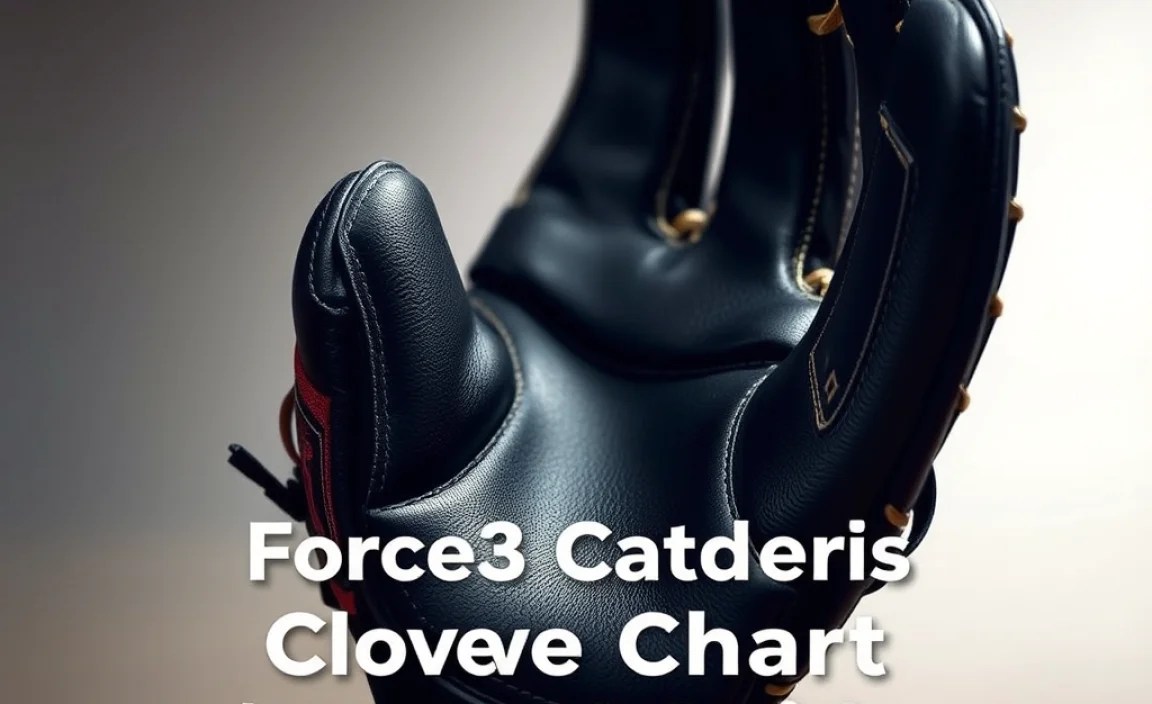 Force3 Catcher’s Glove Sizing Chart (General Guide)