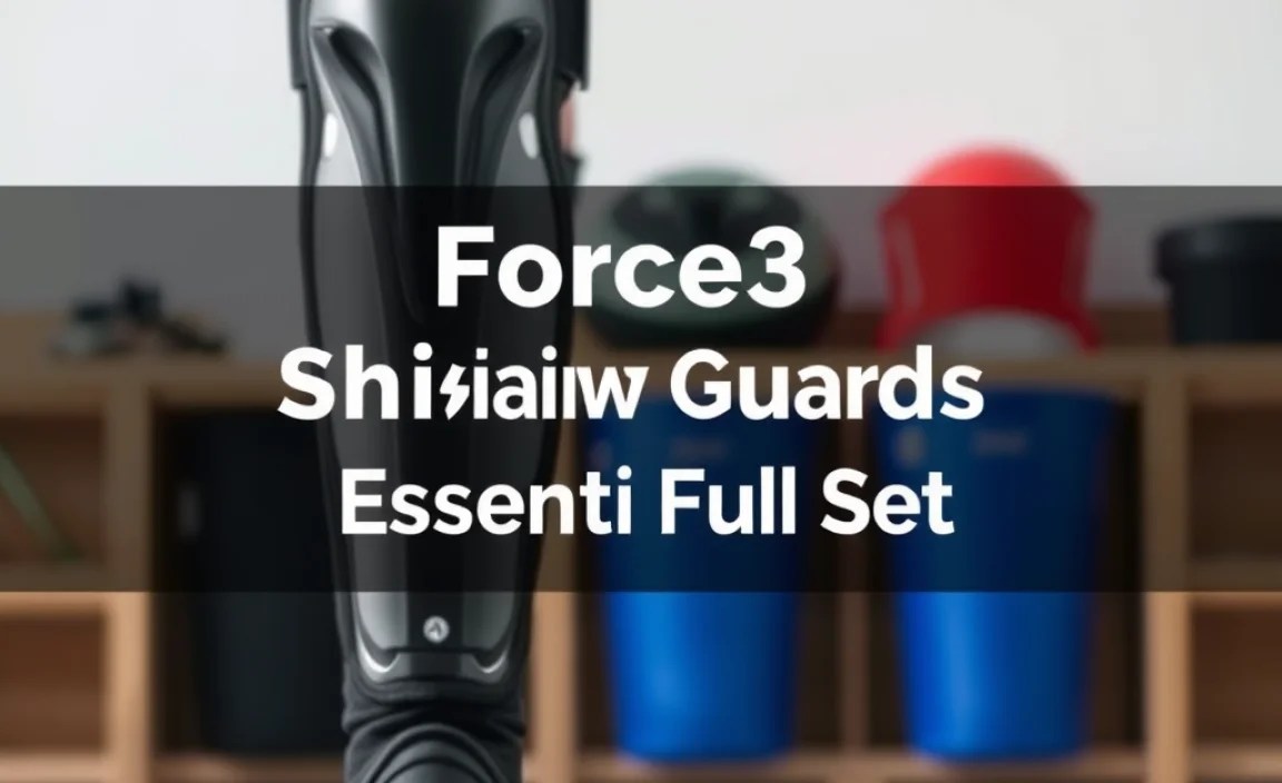 Force3 Shin Guards: Essential Full Set