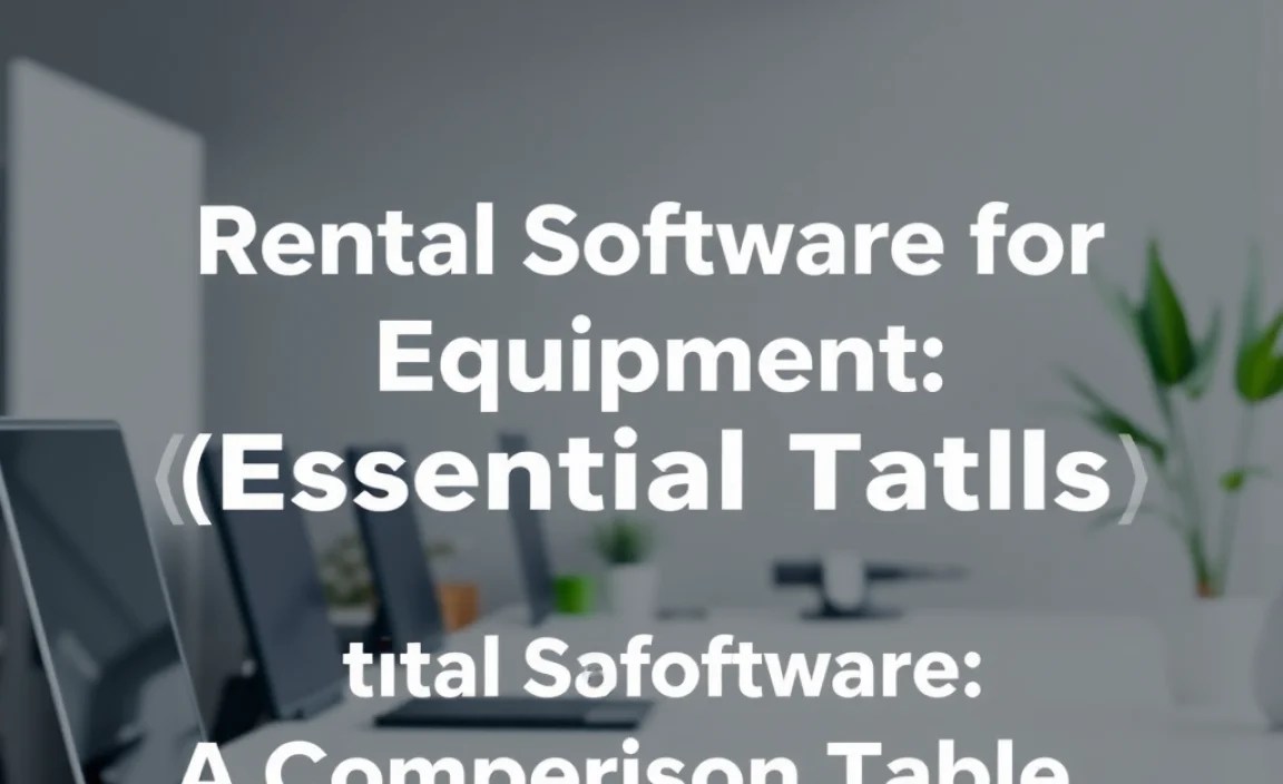 Rental Software: A Comparison Table