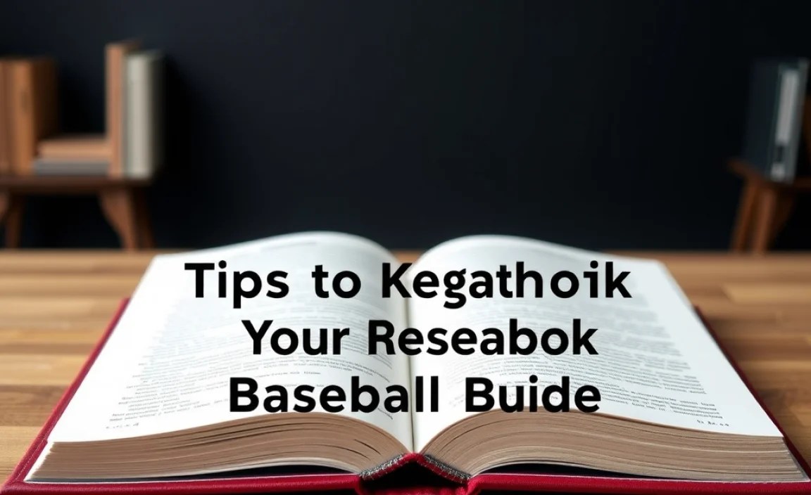 Tips for Organizing Your Baseball Book Effectively
